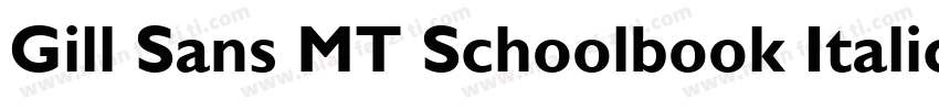 Gill Sans MT Schoolbook Italic字体转换
